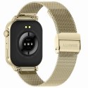 Smartwatch Gravity GT15-7 Różowy Pasek Silikonowy + Złota Bransoleta Gravity