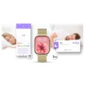 Smartwatch Gravity GT15-7 Różowy Pasek Silikonowy + Złota Bransoleta Gravity