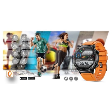 Smartwatch Gravity GT21-2 + Pomarańczowy Pasek Silikonowy Gravity