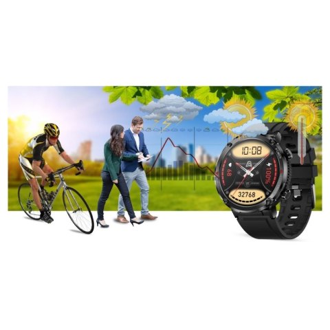 Smartwatch Gravity GT21-2 + Pomarańczowy Pasek Silikonowy Gravity