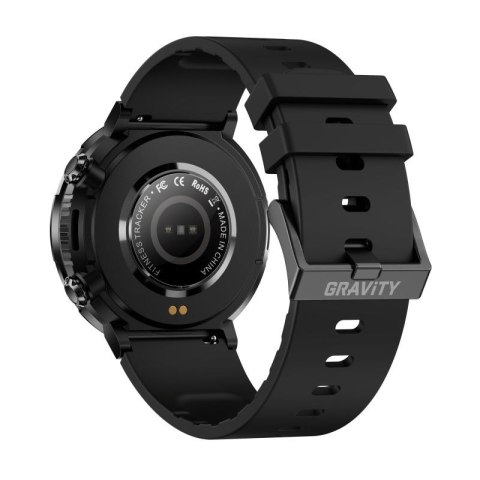 Smartwatch Gravity GT21-4 + Czarny Pasek Silikonowy Gravity