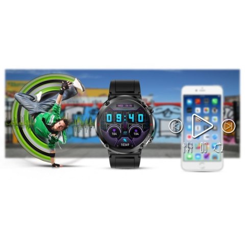 Smartwatch Gravity GT21-4 + Czarny Pasek Silikonowy Gravity