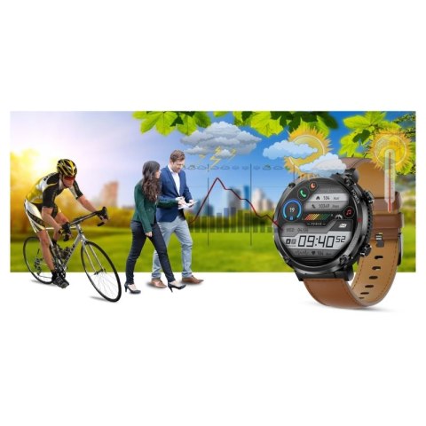 Smartwatch Gravity GT21-4 + Czarny Pasek Silikonowy Gravity