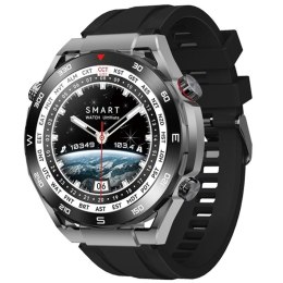 Smartwatch VELTORI VT100-1 + Czarny Pasek Silikonowy + Czarny Eko Skóra VELTORI