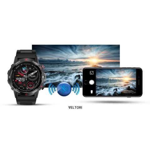 Smartwatch VELTORI VT110-1 Czarny Pasek Silikonowy VELTORI