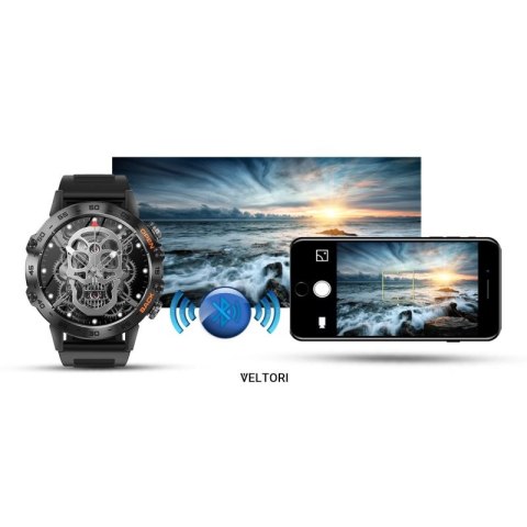 Smartwatch VELTORI VT120-1 Czarny Pasek Silikonowy VELTORI