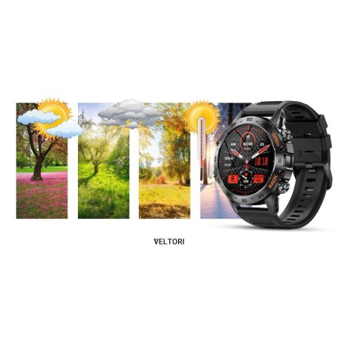 Smartwatch VELTORI VT120-1 Czarny Pasek Silikonowy VELTORI