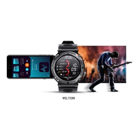 Smartwatch VELTORI VT130-1 Czarny Pasek Silikonowy VELTORI