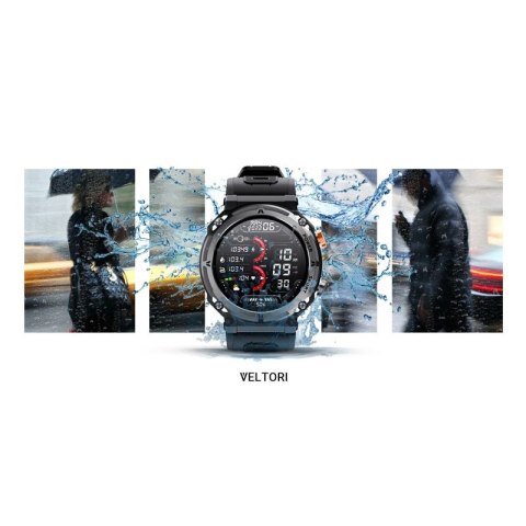 Smartwatch VELTORI VT130-1 Czarny Pasek Silikonowy VELTORI