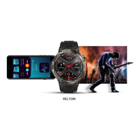 Smartwatch VELTORI VT140-1 Czarny Pasek Silikonowy VELTORI