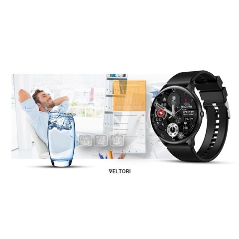 Smartwatch VELTORI VT160-1 Czarny Pasek Silikonowy VELTORI