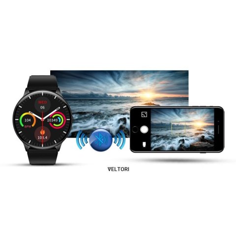 Smartwatch VELTORI VT160-1 Czarny Pasek Silikonowy VELTORI