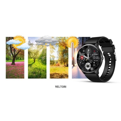Smartwatch VELTORI VT160-1 Czarny Pasek Silikonowy VELTORI