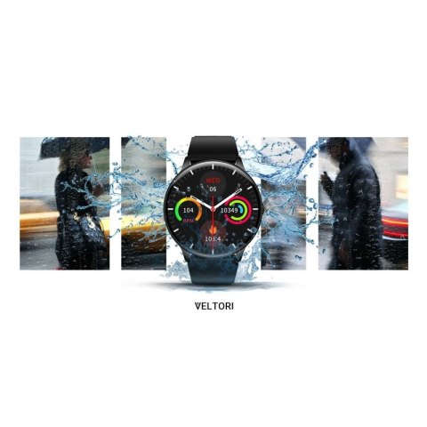 Smartwatch VELTORI VT160-1 Czarny Pasek Silikonowy VELTORI