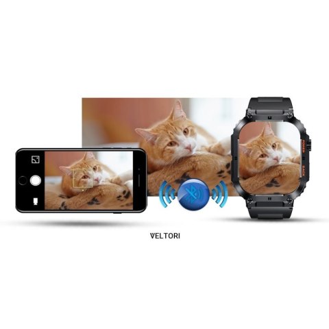 Smartwatch VELTORI VT200-1 Czarny Pasek Silikonowy VELTORI