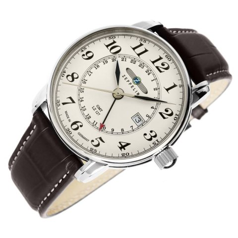 Zegarek Męski ZEPPELIN LZ127 Graf Zeppelin GMT 7642-5 + BOX Zeppelin