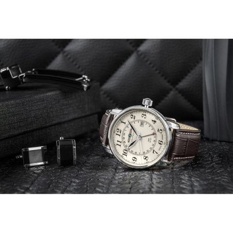 Zegarek Męski ZEPPELIN LZ127 Graf Zeppelin GMT 7642-5 + BOX Zeppelin