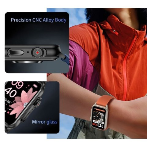 Smartwatch Damski RUBICON RNCF06 Black/Dark Blue SMARUB220 RUBICON