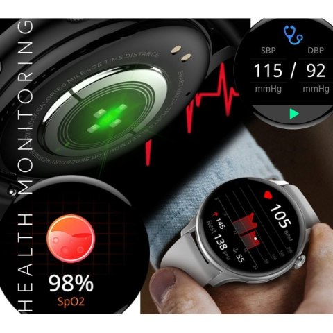 Smartwatch Damski RUBICON RNCF10 Silver/Grey SMARUB238 RUBICON