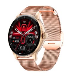 Smartwatch Damski Rubicon RNCF35 ROSE GOLD Bransoleta + Pasek Pink RUBICON