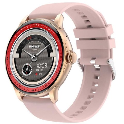 Smartwatch Damski Rubicon RNCF35 ROSE GOLD Bransoleta + Pasek Pink RUBICON
