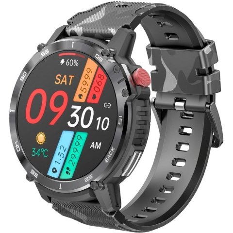 Smartwatch Męski RUBICON RNCF08 Black/Moro SMARUB232 RUBICON