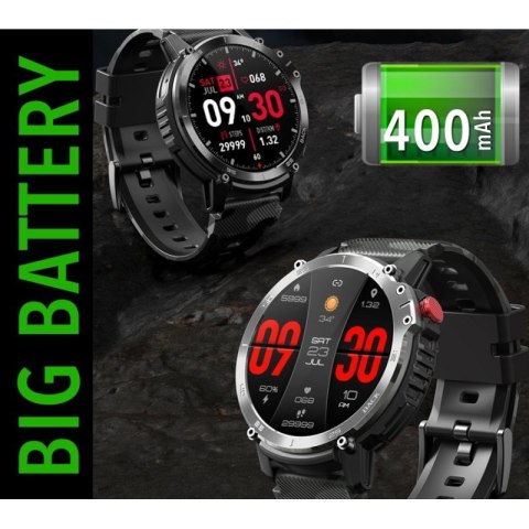 Smartwatch Męski RUBICON RNCF08 Black/Moro SMARUB232 RUBICON