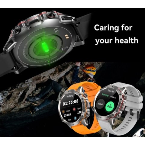 Smartwatch Męski Rubicon RNCF18-1 BLACK Bransoleta + Pasek RUBICON