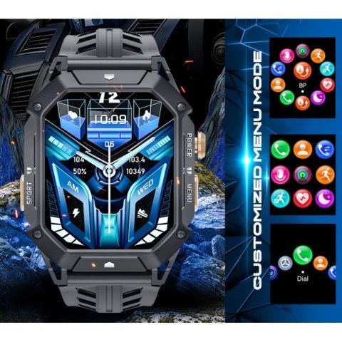 Smartwatch Męski Rubicon RNCF24-1 BLACK RUBICON