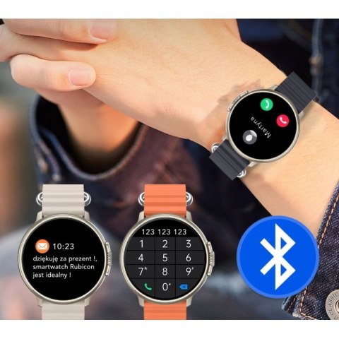 Smartwatch RUBICON RNCF15 Tytan/Orange SMARUB258 RUBICON