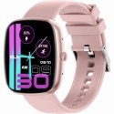 Smartwatch Damski GRAVITY GT18-1 Różowy Pasek Silikonowy + Czarny Pasek Gravity