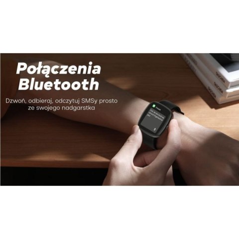 Smartwatch Damski GRAVITY GT18-1 Różowy Pasek Silikonowy + Czarny Pasek Gravity