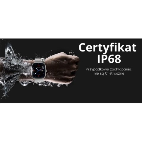 Smartwatch Damski GRAVITY GT18-1 Różowy Pasek Silikonowy + Czarny Pasek Gravity