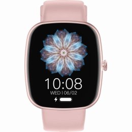 Smartwatch Damski GRAVITY GT18-2 Różowy Pasek Silikonowy + Biały Pasek Gravity
