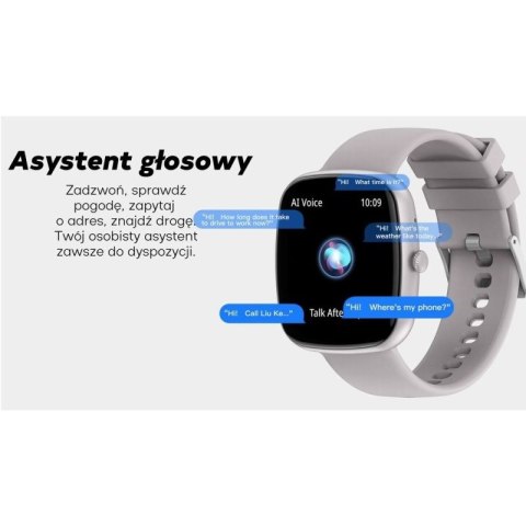 Smartwatch Damski GRAVITY GT18-2 Różowy Pasek Silikonowy + Biały Pasek Gravity