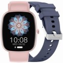 Smartwatch Damski GRAVITY GT18-3 Różowy Pasek Silikonowy + Granatowy Pasek Gravity