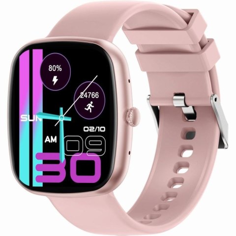 Smartwatch Damski GRAVITY GT18-3 Różowy Pasek Silikonowy + Granatowy Pasek Gravity