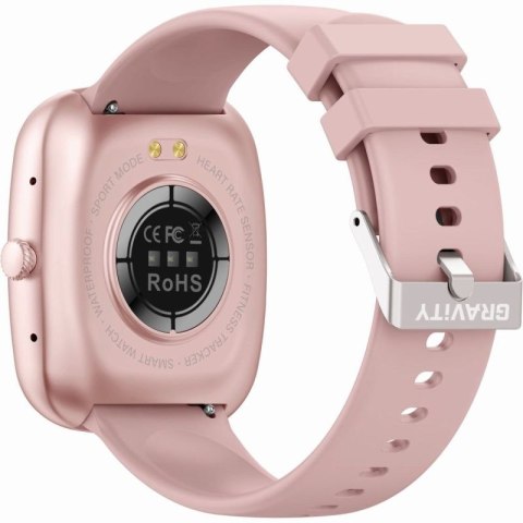 Smartwatch Damski GRAVITY GT18-3 Różowy Pasek Silikonowy + Granatowy Pasek Gravity