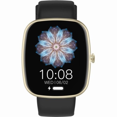 Smartwatch Damski GRAVITY GT18-7 Beżowy Pasek Silikonowy + Czarny Pasek Gravity