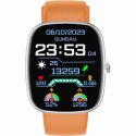 Smartwatch Męski GRAVITY GT18-4 Pomarańczowy Pasek Silikonowy + Czarny Pasek Gravity