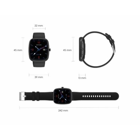 Smartwatch Męski GRAVITY GT18-4 Pomarańczowy Pasek Silikonowy + Czarny Pasek Gravity