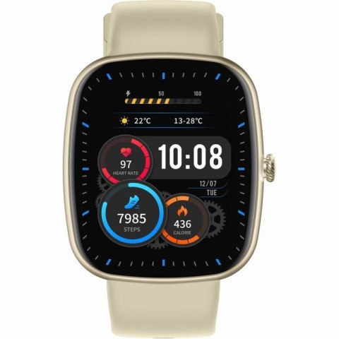 Smartwatch Damski GRAVITY GT18-8 Beżowy Pasek Silikonowy + Biały Pasek Gravity