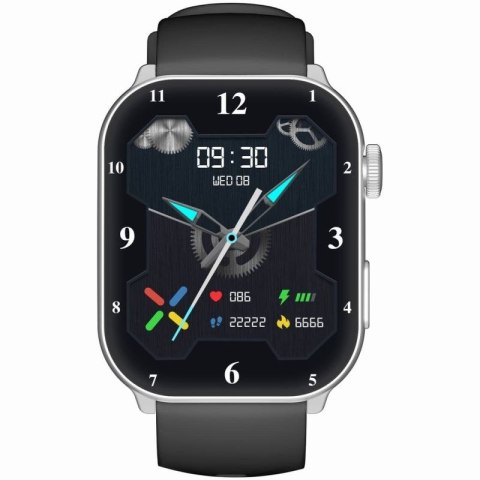 Smartwatch Damski GRAVITY GT28-9 Pasek + Bransoleta Czarno Srebrny Gravity