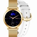 Smartwatch Gravity Biało Złoty 2 Paski GT25-2 PRO Gravity