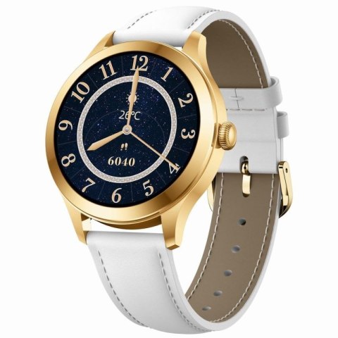 Smartwatch Gravity Biało Złoty 2 Paski GT25-2 PRO Gravity