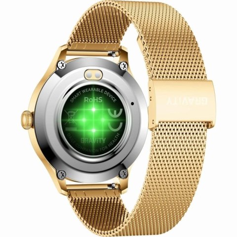 Smartwatch Gravity Biało Złoty 2 Paski GT25-2 PRO Gravity