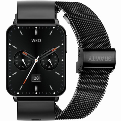 Smartwatch Gravity Czarny 2 Paski GT17-7 Gravity