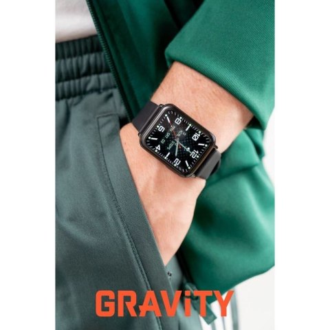 Smartwatch Gravity Granatowo Czarny 2 Paski GT17-9 Gravity