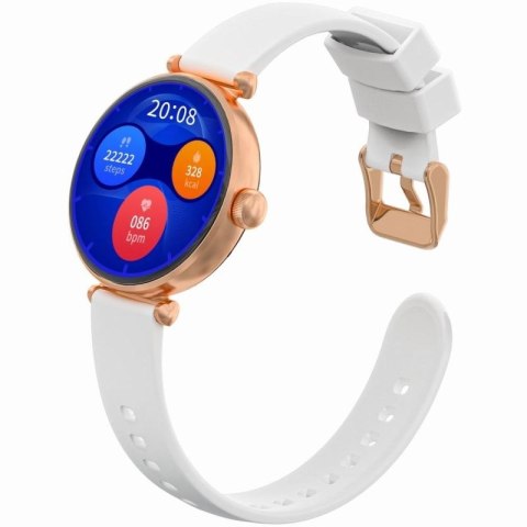 Smartwatch Gravity Różowe Złoto Biały 2 Paski GT26-2 Gravity