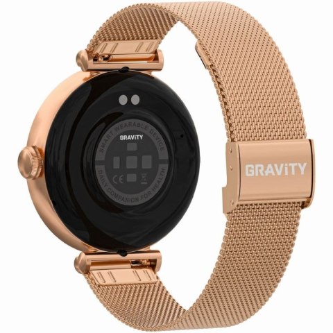 Smartwatch Gravity Różowe Złoto Biały 2 Paski GT26-2 Gravity